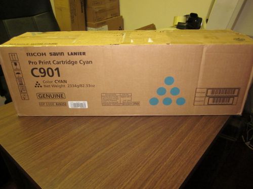 NEW Genuine Ricoh Savin Lanier 828252 C901 Cyan Toner Pro Print Cartridge