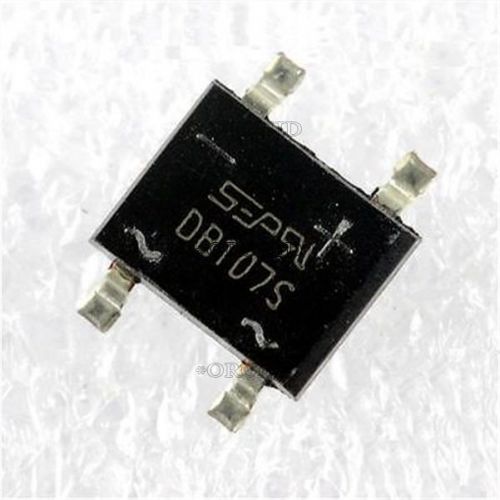 50pcs smd db107 db107s 1a 1000v single phases diode rectifier bridge #5429768