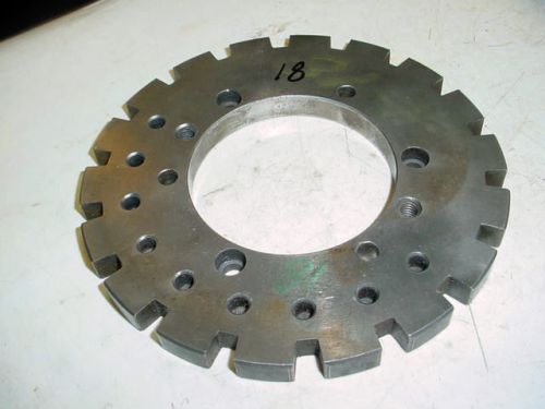 MASTER INDEXING PLATE FOR A 8&#034; INDEXING SUPER SPACER 18 INDEX FREE SHIPPING