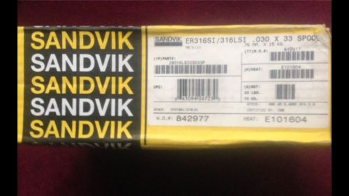 Sandvik ER316SI / 316LSI .030 X 33 LBS Spool Mig Wire Electrode Stainless Steel