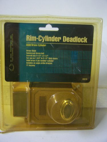 Rim cylinder deadlock heavy duty reinforced throw bolt ultra 43315 for sale