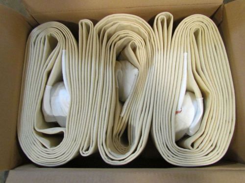 Bag house filters 5.25x315.75&#034; triple sewn fabric good quality box of 5 for sale