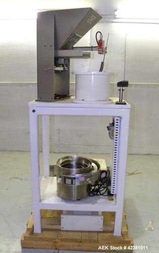 Used- California Vibratory Parts Feeder, Stainless Steel. Approximate 12&#034; diamet