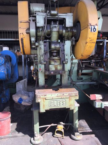 Bliss 45 Ton Punch Press 3&#034; Stroke Works Perfect