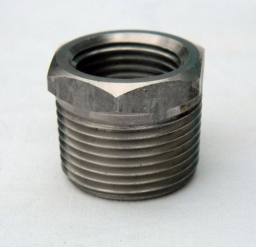 Stainless Steel 316 Reducing bushing 3/4&#034; MNPT by 1/2&#034; FNPT