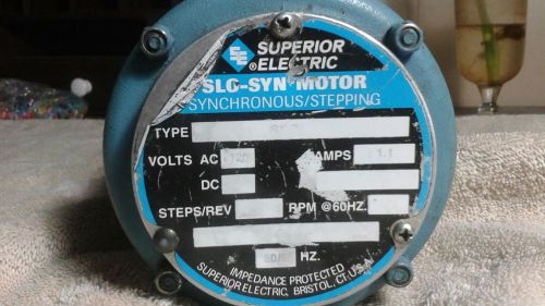 SUPERIOR ELECTRIC SLO-SYN SYNCHRONOUS MOTOR  120 VOLT  !!  FREE SHIPPING !!
