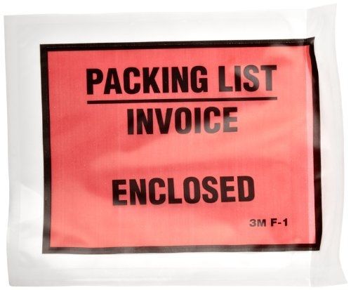 3M Full Print Packing List Envelope F1,  4-1/2 in x 5-1/2 in (Box of 1000)