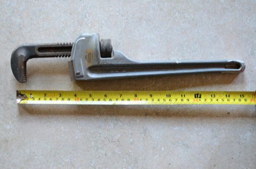 Ridgid aluminum 14&#034; pipe wrench 814 hd heavy duty elyria oh for sale