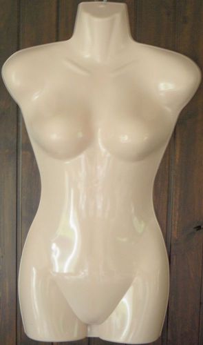 Lot of 6 Female Mannequin Flesh Plastic Body Form +6 Hook Display Women Clothing