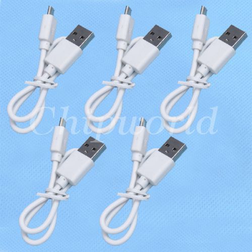 5pcs 30cm USB Cable A-USB to Mirco USB for Android Phone