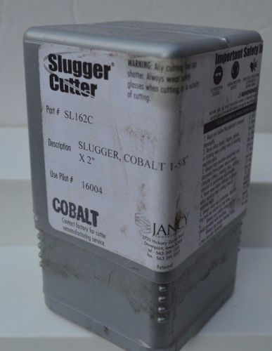 Cobalt slugger clutter sl162c annular cutter 1 5/8 x 2&#034; diameter new jancy for sale
