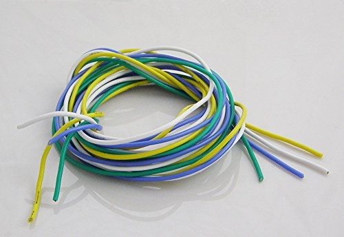 BNTECHGO 18 Gauge Silicone Wire 20 Feet [5 ft: Blue,White,Green And Yellow] 4