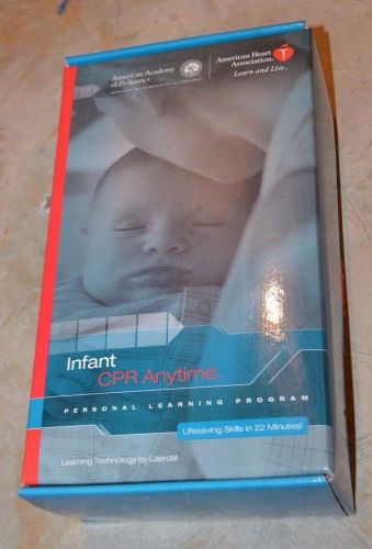 NEW American Heart Association Infant CPR Anytime Manikin Kit - DVD - Bilingual