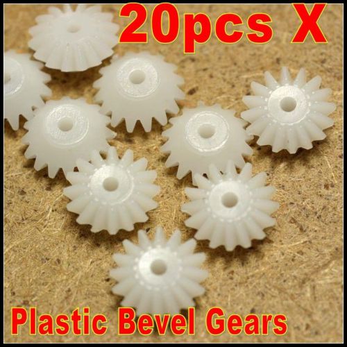 Ne 20pcs dia 2mm bore plastic spur bevel gears 0.5 module for diy necessary for sale