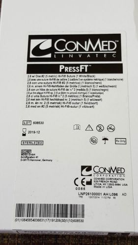 New ConMed PressFT 2.6 w/One Strand of #2 (5 metric) Hi-Fi Suture NP261