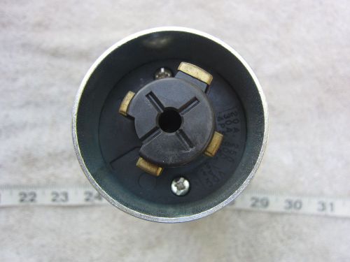 Leviton 25415-b 20a 250vdc 30a 600vac locking plug, new for sale