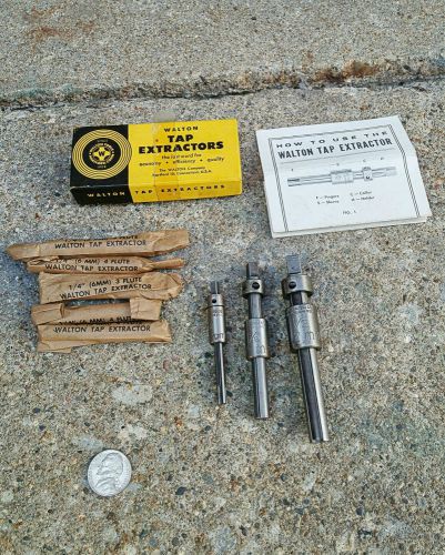 (8)NEW WALTON TAP EXTRACTORS-(6)1/4&#034;, 3/8&#034;, 1/2&#034;