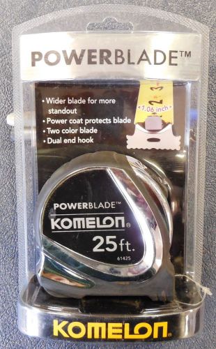 KOMELON 61425 25 ft. x 1.06 in. PowerBlade Double Sided Tape Measure, NEW
