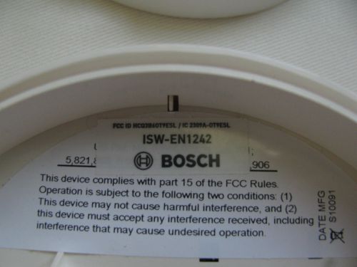 Bosch ISW-EN1242 Wireless Smoke Detector (2 used)