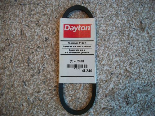 Lot of 2 dayton 4l240h premium v-belt 24&#034; length 1/2&#034; width  b115 for sale