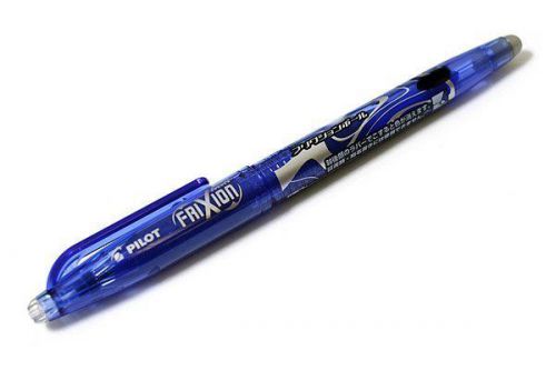 6 PILOT FRIXION EARSABLE 0.7mm Fine BLUE INK GEL PENS Deep Discount