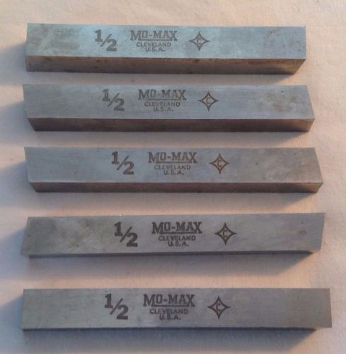 1/2&#034; x 4&#034; Cleveland tool steel, cutting bit, lathe bit, 5 Pieces