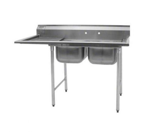 Eagle group 412-16-2-18l, stainless steel commercial compartment sink with two 1 for sale