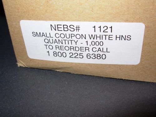 925 White NEBS #1121 Merchandise Perforated Price Store Tags 13/4&#034; x 1 7/8&#034;