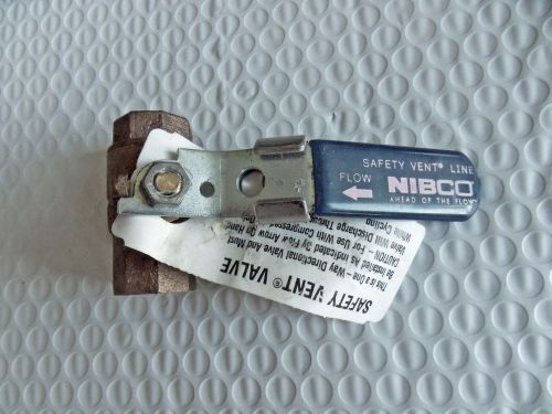 New nibco t-585-70-sv cast bronze ball valve lever / lock handle  1/2&#034; threaded for sale