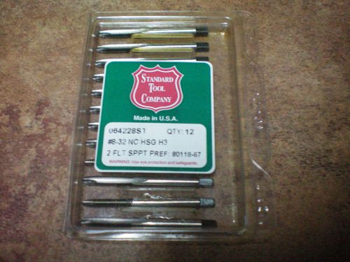 SPIRAL POINT TAPS MADE IN USA STANDARD TOOL CO. 8/32  High Speed Steel !!!!!!!!!