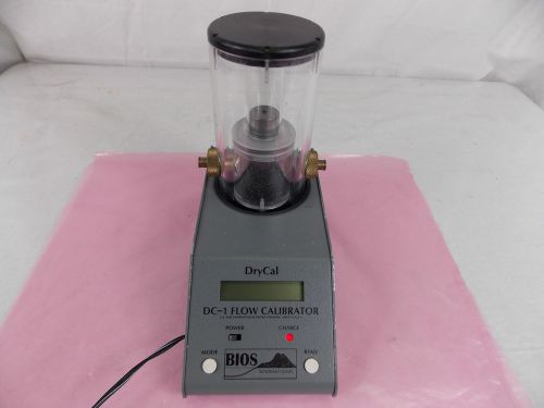 Bios dry cal dc-1 flow calibrator w/ dry cal dc-1sc &amp; power adapter for sale
