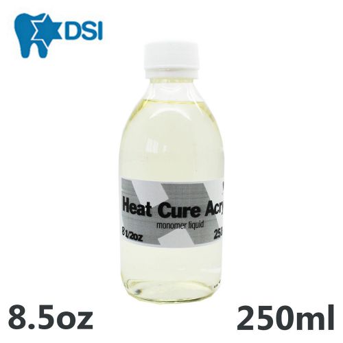 Dental Heat Cure Acrylic Liquid Hot Monomer 250ml 8.5oz for Lab or Dentist use