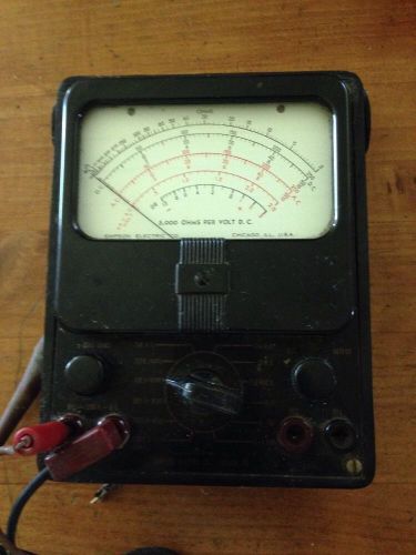 Vintage simpson electric meter-ohms-great steam punk look! for sale