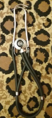 Prestige dual tube black medical stethoscope