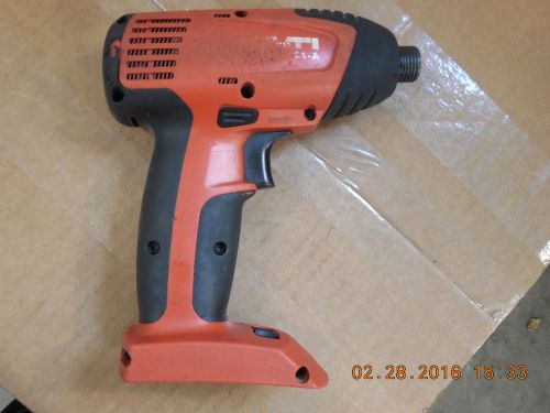 Hilti SID 121-A  CORDLESS 1/4&#034; IMPACT screw gun bare tool only  used(879)