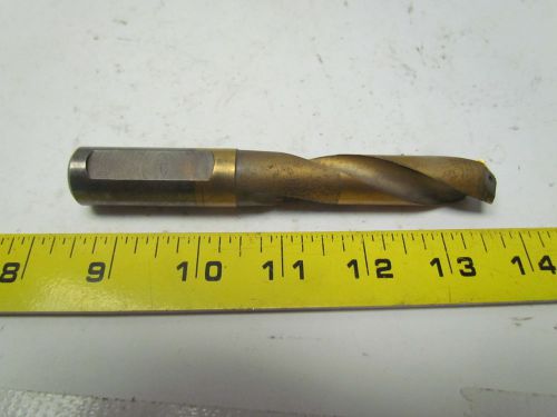 .656&#034; tin coated carbide tipped Coolant Thru drill bit