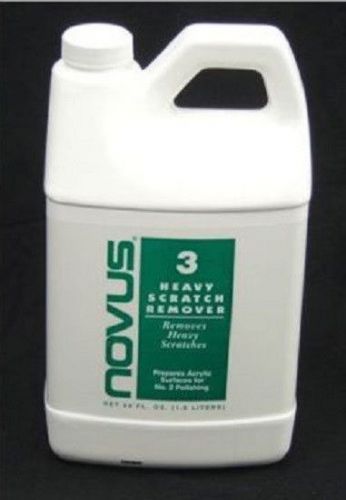 Novus 3 Plastic / Acrylic Cleaner and Heavy Scratch Remover 64OZ Bottle