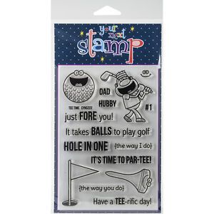 &#034;Your Next Stamp Clear Stamps 4&#034;&#034;X6&#034;&#034;-Tee Time&#034;
