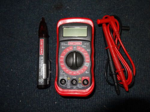 USED Craftsman Digital Multimeter 82140 with AC Voltage Detector