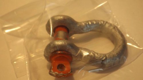 5/16&#034; galvanized screw pin anchor shackle - 3/4 ton for sale