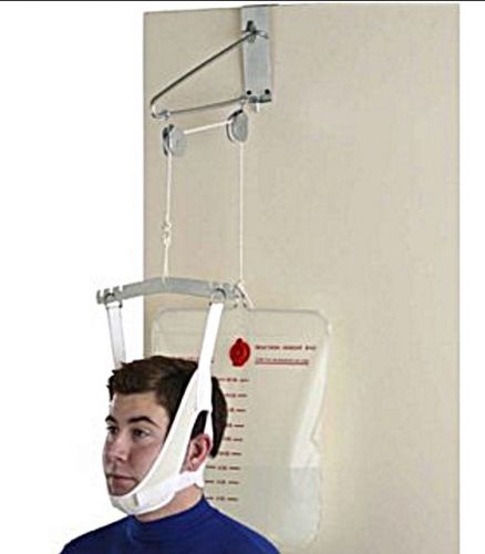CERVICAL TRACTION SET OVER THE DOOR NECK BACK HEAD SUPPORT KIT BY DRIVEMEDIC