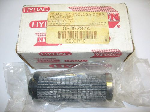 Hycon Hydraulic Filter Element Cartridge 0030D074W/HC Size 0030 - 74 Micron