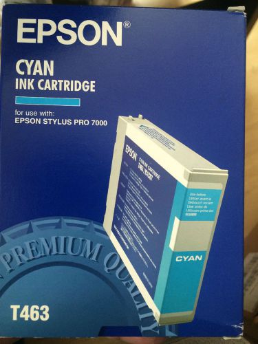 New Genuine Epson Stylus Pro 7000 T463 cyan Ink cartridge