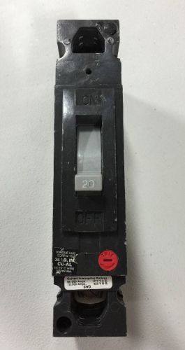 General Electric GE THED113020 Circuit Breaker 1 Pole 20 Amp 277 Volt
