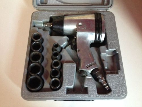 Sealey 1/2&#034; Sq. Air Impact Wrench with Tool Kit and Case