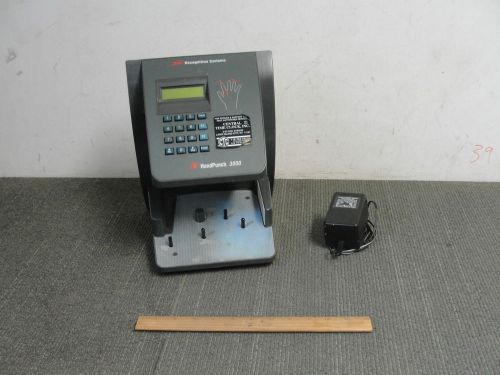 IR Recognition Systems HandPunch 3000 Biometric Time Clock w/ Adapter