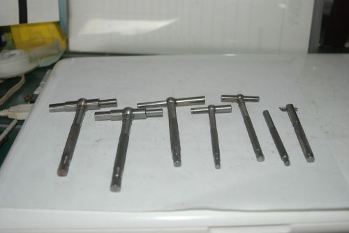 Starrett = 6 telescoping gages + 1 steel rule holder + 1 sm hole gage for sale