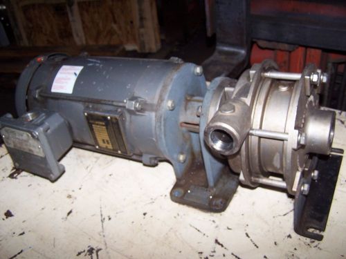 Eastern centrichem 3 hp stainless steel centrifugal pump 1&#034; x 1.5&#034; ech2-aspfeyss for sale