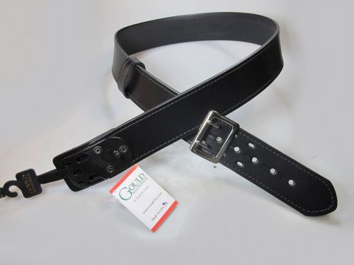 B49-fl size 36&#034; sam browne 2.25&#034; wide police duty belt ez slide chromed buckle for sale