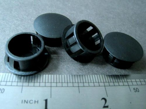Hp-19 black nylon locking hole plug button cover 19mm (3/4&#034;) #aa7  x 20 pcs for sale